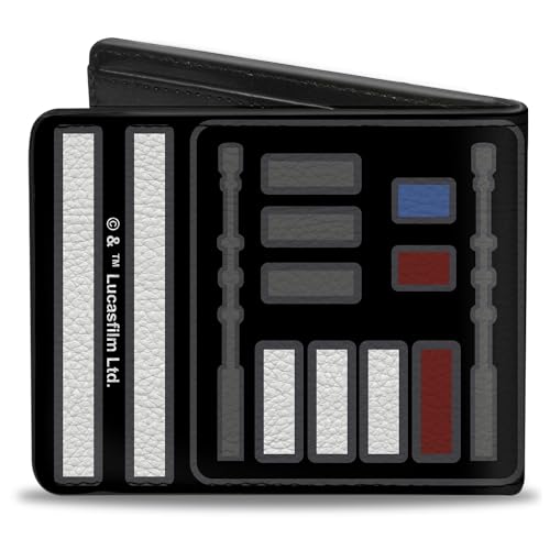 Buckle-Down Men's Bifold Wallet Star Wars Darth Vader, 4.0" x 3.5"2
