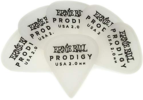 �y���K�i�z ERNIE BALL 9341 �M�^�[�s�b�N WHITE SHARP PRODIGY �V���[�v 2.0mm �f������ �z���C�g 6�� �p�b�N