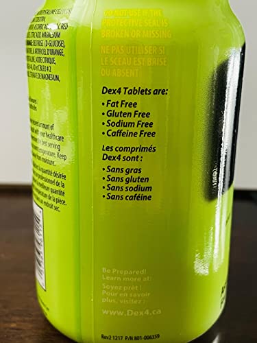 Dex4 Glucose Tablets, Assorted Fruit, 50 Count Bottle, Each Tablet Contains 4G Of Carbs. #TOP1