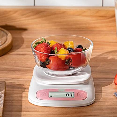 Balance de cuisine multifonction blanche en acier inoxydable, taille : 12 cm x 16 cm, 1 balance