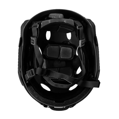 Tactical Helmet, Airsoft Army Military Style PJ Type Fast Helmet with NVG Mount Goggles for CQB Paintball (Adjust+BK) - Image 3