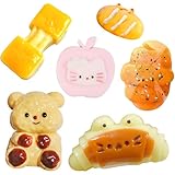 MLPKOI 6 Piezas Fufu Squishy Set, Kawaii Squishys Lindos Juguete Suave de Alivio de Estrés, Antiestrés, Taba Squishy, Squeeze Toy, Fidget Toy Squeeze Toys, Ansiedad Alivio del Estrés Juguete