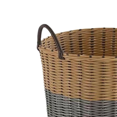 SiaBiced Laundry Basket, Clothes Storage Basket, Woven Laundry Basket for Baby's Room, for Hotel Apartments, Multi, S - Image 7
