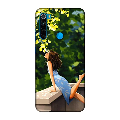 Image of Printed Mobile Back Hard Case Cover for Xiaomi Redmi Note 8 | Cute Girl, Sunshine, Cute Dress, Lovely Day-2193