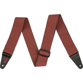 Zoundhouse Fender Weighless Festive Sangle en tweed Vert/rouge - Les Beatles, Paul McCartney, John Lennon, RIngo Starr, George Harrison