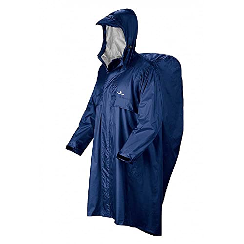 Ferrino MANTELLA TREKKER, Mantella Antipioggia Unisex - Adulto, Blu, S/M