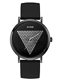 GUESS Reloj analógico para Hombre. de Cuarzo con Correa en Silicona U1161G2