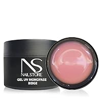 Nail Store - Gel UV LED Costruttore Monofasico Cover Beige – Builder Camouflage - Media Densità - Autolivellante – Facile Lavorabilità – Adatto per Ricostruzione Unghie e Refill (30 g)