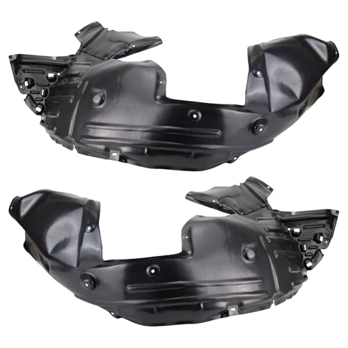 Image of TRQ Front Driver and Passenger Side Inner Fender Liner Set Compatible with 2016-2022 Honda Pilot 2019-2021 Passport 2017-2020 Ridgeline