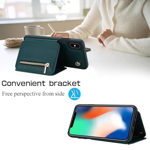 Étui anti-rayures iPhone Xs Max Asuwish protection écran portefeuille RFID - 3