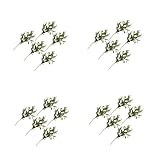 ensemble les surprises rameau Tige d'olivier artificielle : peut être utilisée pour un mariage, un jardin, une table, un balcon, une fête, une maison, un salon, une salle à manger, etc. décoration de plantes artificielles