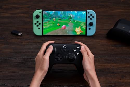 Image of 8Bitdo Ultimate Bluetooth and Controller 2.4g with Charging Dock 22 Hours of Game, Wireless Switch Controller Gaming Controller USB Cable Gamepad for Switch and Windows (Black)