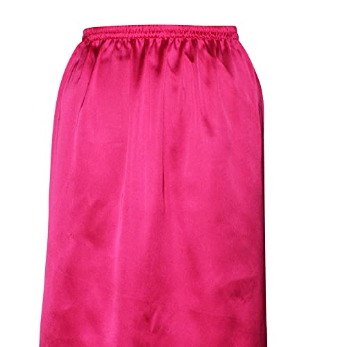 Stylob Satin Half Slip Skirt Lacey Underskirt Pink Lingerie Half Petticoat For Women (As1, Alpha, Xx_L, Regular, Regular, Xxl) #TOP3