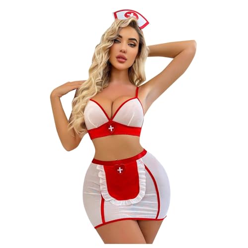 Tenue Infirmiere Sexy,Deguisement Femme,Tenue Infirmière Sexy Érotique,Costume Infirmière Adulte,Ecoliere Érotique,Lingerie Pute,Coquine Hot Pute,Lingerie...