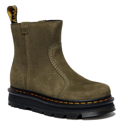 Dr. Martens Zebzag Rigger : bottines en cuir Wyoming avec semelle EVA légère
