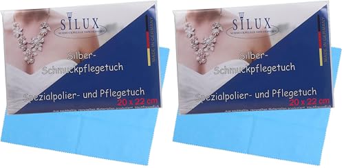 Silberputztuch 20 x 22 cm für Schmuck mit Silberputzmitteln