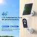 KKB 4G LTE Außenkamera mit Akku & Solarpanel, SIM Karte integriert – 2K Überwachungskamera ohne WLAN, kabellos, Kamera mit Farbiger Nachtsicht, PIR-Erkennung, 2-Wege-Audio, IP65 wasserdicht