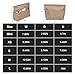 Lckaey Premium Nylon Purse Organizer for neverfull Tote Handbag insert for longchamp and goyard tote Organizers 3097Brown-Mini