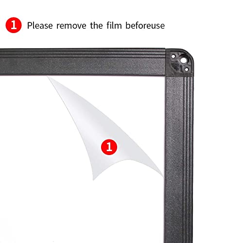 Viz-Pro Magnetic Whiteboard/Dry Erase Board With Black Aluminium Frame, 24 X 18 Inches, Includes 1 Eraser & 2 Markers & 4 Magnets #TOP3