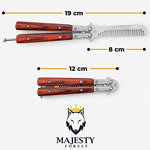 Butterfly Trainer Majesty Forest Butterfly Kamm als Haarkamm