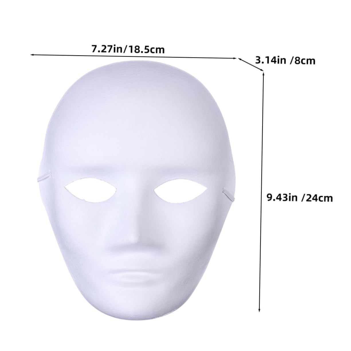LIFKOME 36pièces Masques Pulpé à Peindre Lot De Masques Pour Et Accessoires De Mascarade Et Décoration