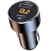 USB C Kfz Auto Ladegerät, 30W /2.4A Zigarettenanzünder USB Ladegerät Mini Schnellladung, 18W PD 12V & 12W USB Auto Steckdose KFZ Ladegerät mit LED Voltmeter für Telefon, Tablet