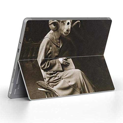 Surface Go 3 / Surface Go 2 Surface Go 全世代対応 専用スキンシール サーフェス go igsticker シール スキン 保護 フィルム ステッカー アクセサリー 005945 アニマル 写真・風景 写真 ヤギ 人物