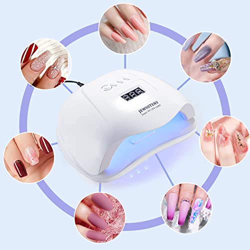 Jewhiteny U V Led Nail Lamp 120W U V Lights For Nails Quick Curing Gel Nail Polish With 36 Light Beads, Digital Display，4 Timer Setting, Automatic Sensor For Home And Salon. #TOP4