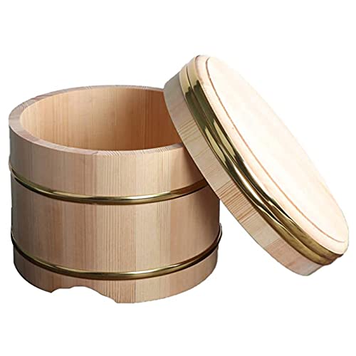 Hangiri Sushi Oke en Bois de Haute Qualité Bol de Riz Japonais Traditionnel 27cm
