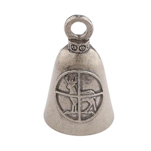 Image of Guardian Bell Good Luck Bell w /Keyring & Black Velvet Bag | Motorcycle Bell | Lead-Free Pewter | Made in USA