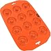 Silicone Mini Donut Maker Baking Pan Tray - 12 Holes - Pure Food Grade Premium Non-Stick Silicon - Orange - Bake Like a Professional