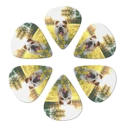 Cute Bulldog Puppy Lot de 6 médiators pour guitare acoustique, guitare électrique, basse, ukulélé – fin, moyen et épais. - Les Beatles, Paul McCartney, John Lennon, RIngo Starr, George Harrison Cute Bulldog Puppy Lot de 6 médiators pour guitare acoustique, guitare électrique, basse, ukulélé – fin, moyen et épais. – Image 4