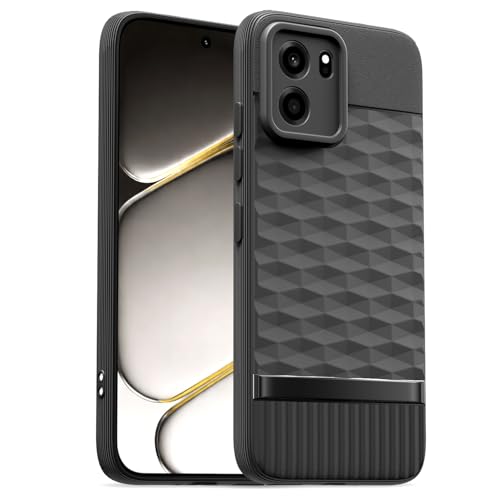 Image of Pikkme Back Cover for OnePlus Nord CE 6 5G Camera Protection 3D Hexa Cube Design Silicone Protective Bumper Case (Black)