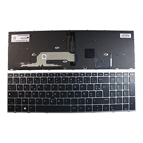 Clavier ordinateur portable HP Zbook 15 G6 noir AZERTY français