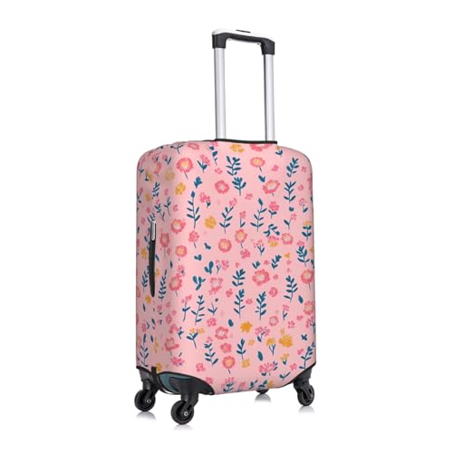 Pink Flower Luggage Cover for Suitcase Vintage Floral Elastic Suitcase Cover Protector Luggage Sleeve Anti Scratch Dust Fits 25-28 Inch3