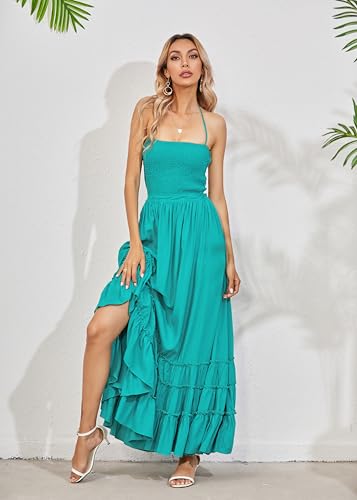 Image of R.Vivimos Womens Summer Boho Sexy Backless Long Dresses