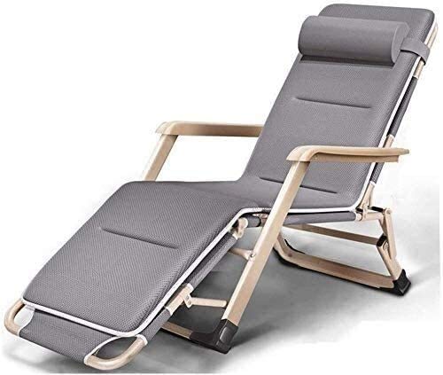 Chaise longue de terrasse jardin et plage pliante avec support respirant charge 200 kg