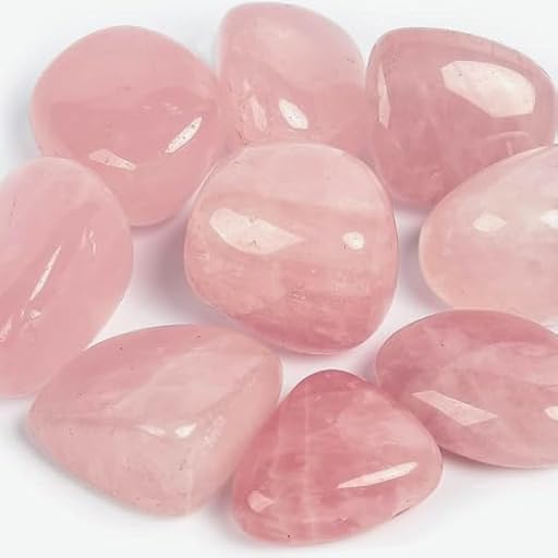 Cuarzo Rosa Piedra Natural Pulida - Set de 4 piedras con propiedades curativas | Ya disponible en tu tienda friki favorita! En mundofriki.es!