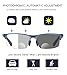Premium Photochromic Bifocal Reading Glasses Men Anti Eyestrain UV 400 Protection Aluminum Frame Sunglasses Spring Hinge Sun Readers with Non-Slip Adjustable Nose Pieces Semi Rimless +2.50 Black