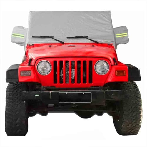 SAYINGS Bache pour Voiture, pour Jeep Wrangler TJ 1997-2006 Bâche Voiture Étanche Respirante, Anti Soleil Anti-Poussière, Protection Contre Les...