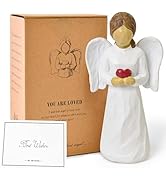 NINNSSOT Guardian Angel Figurines Gifts for Women, Healing Angel Statue Home Decor Thanksgiving C...