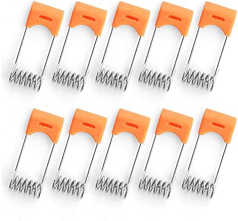 DGHAOP 10pcs Light Emitting Diode Downlight Panel Lamp Spring Clip LED Recessed Lighting Accessories for Ceiling Lamp