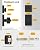 Goldenwarm Black Exterior Door Lock Set, Square Contemporary Matte Black Door Knob and Deadbolt Set, Heavy Duty Door Locks for Front Door (2 Pack)