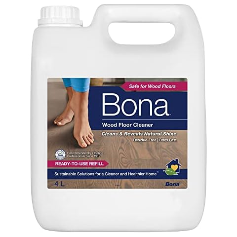 Bona Wood Floor Cleaner Liquid, 4 Litre Refill Bottle Cover