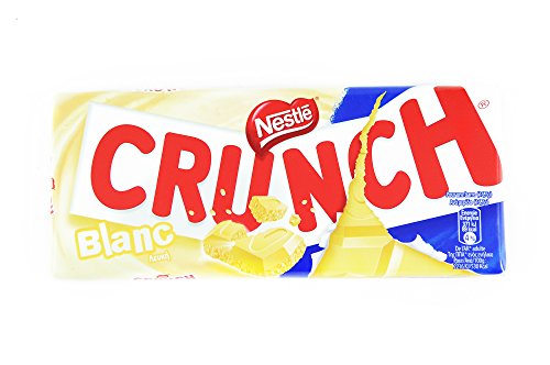 NESTLE CRUNCH WHITE Chocolate & CRISPED RICE - 8 x 100 gr Pack