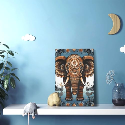 Impression HD éléphant sur toile premium pour décoration murale - 3