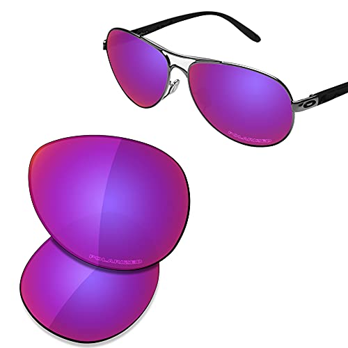 Image of SAUCER Premium Replacement Lenses & Nosepads for Oakley Feedback OO4079 | UV400 Protection, Anti-Scratch, Precise Fit & Enhanced Clarity Sunglasses High Defense - Midnight Sun Polarized