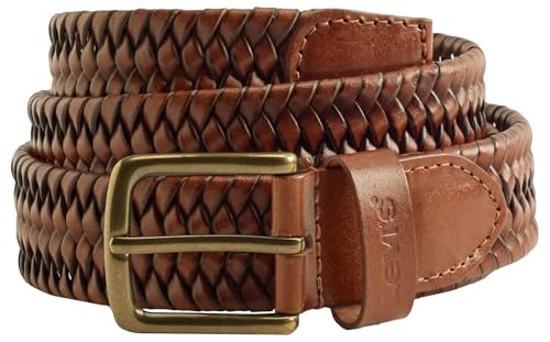 Levi's 004C5-0001 RED TAB MAINLINE COMPOSITION LEATHER BELT Men's 95