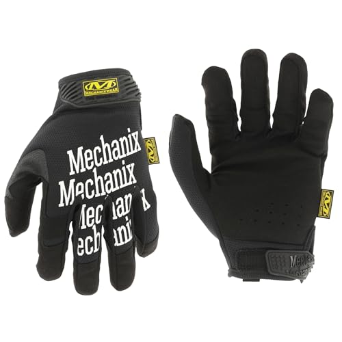 Image of Mechanix Wear Original Work Gloves - Multi-Purpose Outdoor Work Gloves - Secure Fit - Durable & Machine Washable - Breathable & Comfortable - XXX-Small - Black