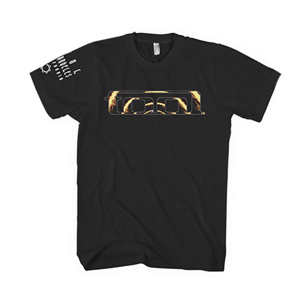 Tool T Shirt Flame Spiral Band Logo Official Unisex Black L